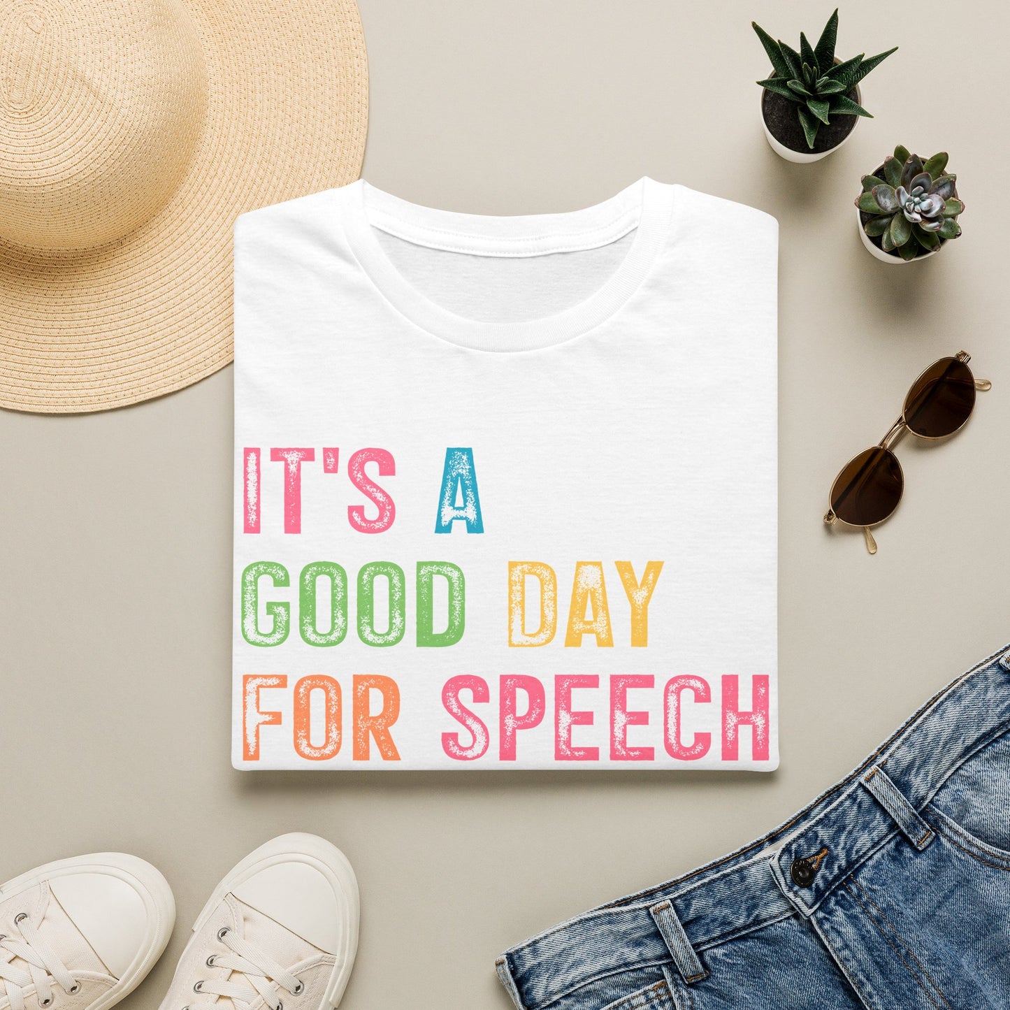 "IT'S A GOOD DAY FOR SPEECH" ADULT T-SHIRT