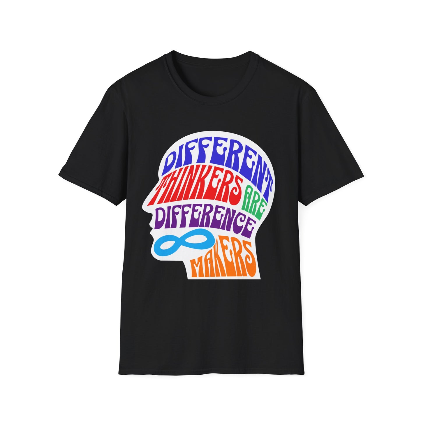 "Different Thinkers Are Difference Makers" Adult T Shirt