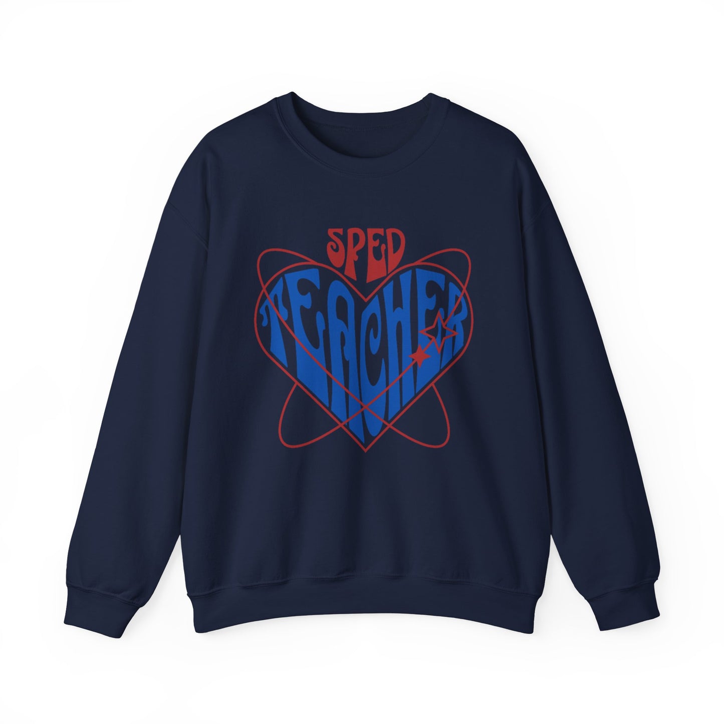 "SPED TEACHER HEART" Crewneck