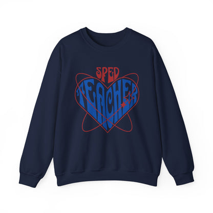 "SPED TEACHER HEART" Crewneck