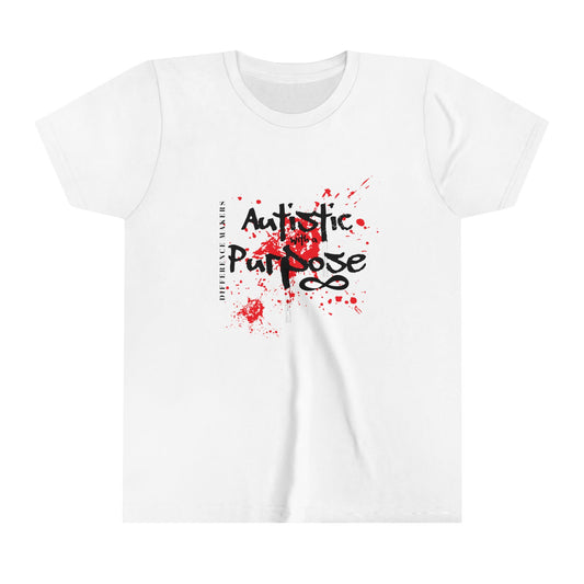 "Autistic With A Purpose" Youth Short Sleeve Tee