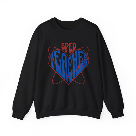 "SPED TEACHER HEART" Crewneck