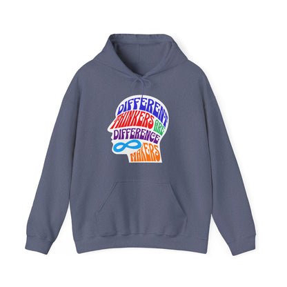 "Different Thinkers Are Difference Makers" Adult Hoodie