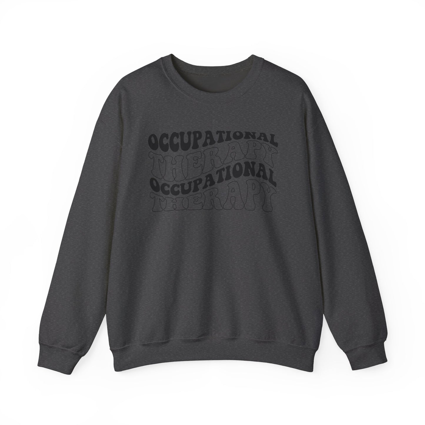 "OCCUPATIONAL THERAPY WAVY" CREWNECK
