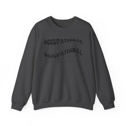 "OCCUPATIONAL THERAPY WAVY" CREWNECK