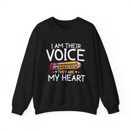 "I AM THEIR VOICE" Crewneck Sweatshirt