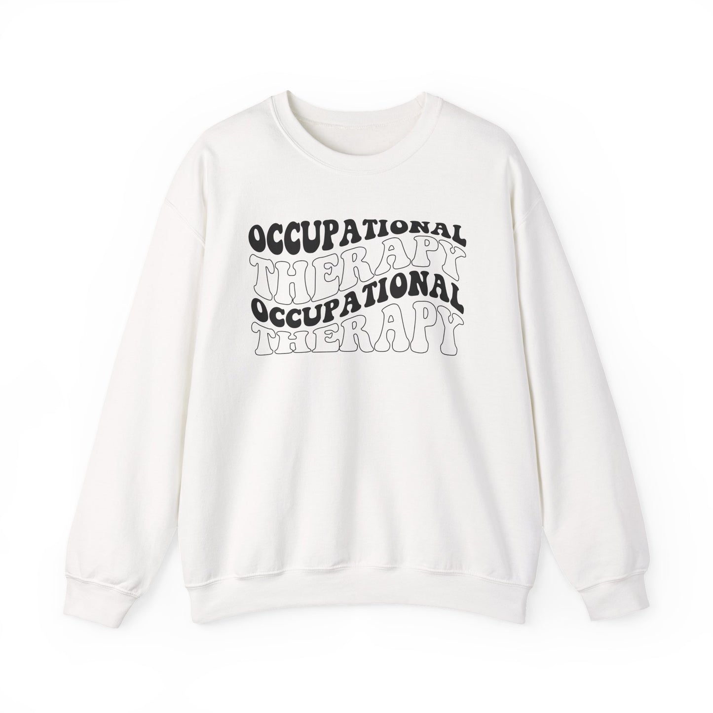 "OCCUPATIONAL THERAPY WAVY" CREWNECK