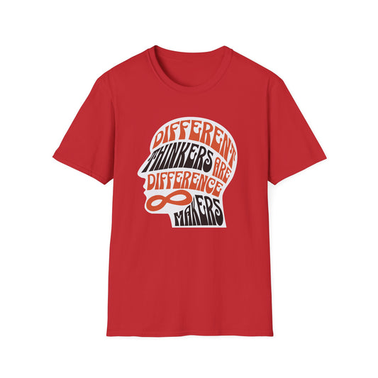 "Different Thinkers Are Difference Makers" Adult T Shirt