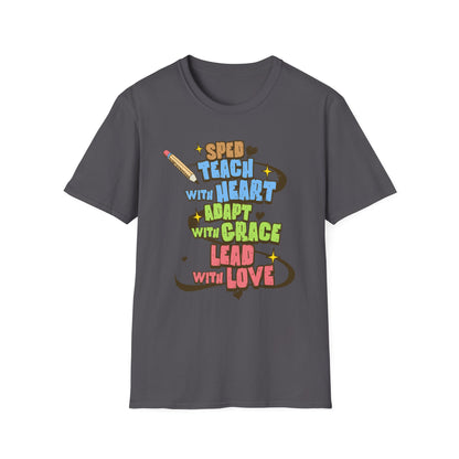 "TEACH, ADAPT, LEAD” Adult T-Shirt